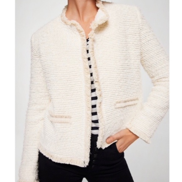 cream chanel style jacket